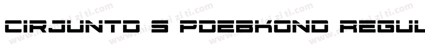 cirJUNTD S PDebKond Regular字体转换